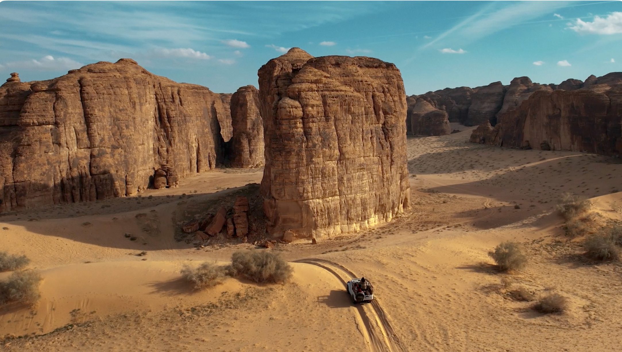 Cinematic production still — AlUla, Saudi Arabia